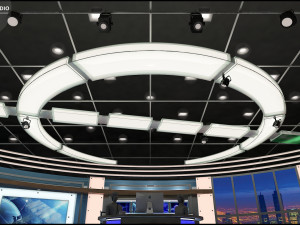 Virtual TV Studio Sets - Collection Vol 7 - 4 PCS DESIGN Modelo 3D