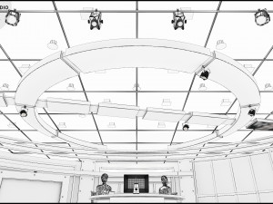Virtual TV Studio Sets - Collection Vol 7 - 4 PCS DESIGN Modelo 3D