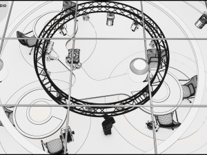 Virtual TV Studio Sets - Collection Vol 7 - 4 PCS DESIGN Modelo 3D