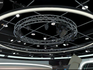 Virtual TV Studio Sets - Collection Vol 7 - 4 PCS DESIGN 3D Model