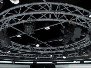Virtual TV Studio Sets - Collection Vol 7 - 4 PCS DESIGN 3D Model