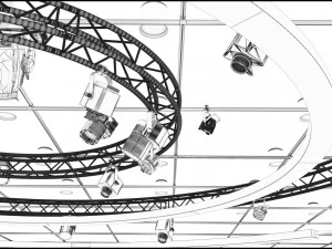 Virtual TV Studio Sets - Collection Vol 7 - 4 PCS DESIGN 3D Model