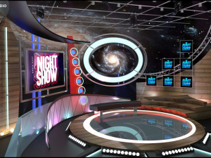 Virtual TV Studio Sets - Collection Vol 10 - 4 PCS DESIGN 3D 모델