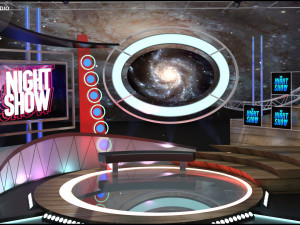Virtual TV Studio Sets - Collection Vol 10 - 4 PCS DESIGN 3D 모델