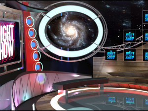 Virtual TV Studio Sets - Collection Vol 10 - 4 PCS DESIGN 3D 모델