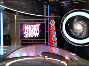 Virtual TV Studio Sets - Collection Vol 10 - 4 PCS DESIGN 3D 모델