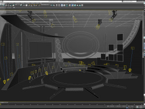 Virtual TV Studio Sets - Collection Vol 10 - 4 PCS DESIGN 3D 모델