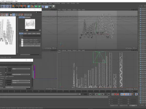 trusses square triangular beam bundle collection - 129 pcs modular 3D Model