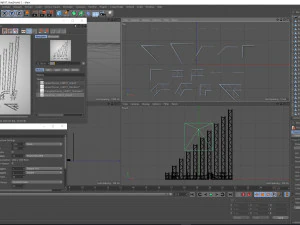 trusses square triangular beam bundle collection - 129 pcs modular 3D Model