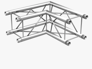 trusses square triangular beam bundle collection - 129 pcs modular 3D Model