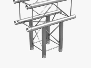 trusses square triangular beam bundle collection - 129 pcs modular 3D Model