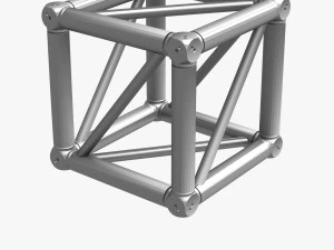 trusses square triangular beam bundle collection - 129 pcs modular 3D Model