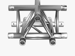 trusses square triangular beam bundle collection - 129 pcs modular 3D Model