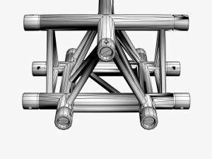trusses square triangular beam bundle collection - 129 pcs modular 3D Model