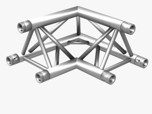 trusses square triangular beam bundle collection - 129 pcs modular Modelo 3D