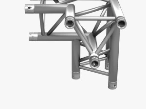 trusses square triangular beam bundle collection - 129 pcs modular 3D Model