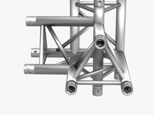 trusses square triangular beam bundle collection - 129 pcs modular 3D Model