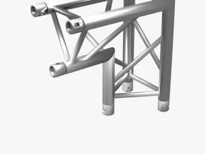 trusses square triangular beam bundle collection - 129 pcs modular 3D Model