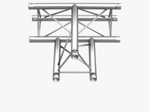 trusses square triangular beam bundle collection - 129 pcs modular 3D Model
