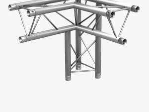 trusses square triangular beam bundle collection - 129 pcs modular 3D Model