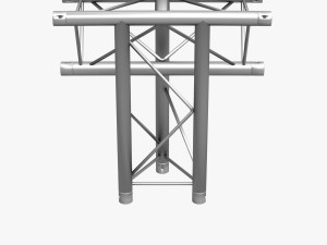 trusses square triangular beam bundle collection - 129 pcs modular Modelo 3D