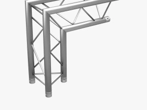 trusses square triangular beam bundle collection - 129 pcs modular 3D Model