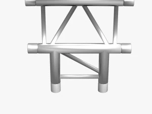 trusses square triangular beam bundle collection - 129 pcs modular 3D Model