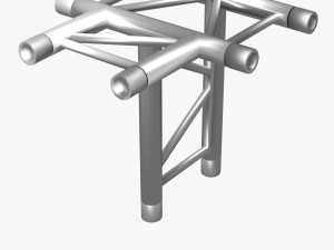 trusses square triangular beam bundle collection - 129 pcs modular Modelo 3D