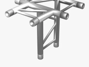 trusses square triangular beam bundle collection - 129 pcs modular 3D Model