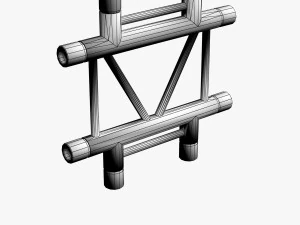 trusses square triangular beam bundle collection - 129 pcs modular 3D Model
