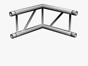 trusses square triangular beam bundle collection - 129 pcs modular 3D Model