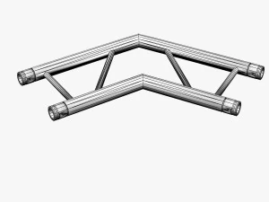 trusses square triangular beam bundle collection - 129 pcs modular 3D Model