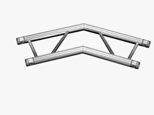 trusses square triangular beam bundle collection - 129 pcs modular 3D Model
