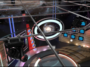 Virtual TV Studio Sets - Collection Vol 8 - 2 PCS DESIGN 3D 모델