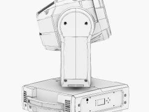 stage lighting collection 4 pieces 3D Model