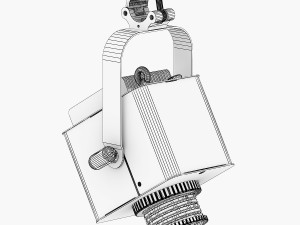 stage lighting collection 4 pieces 3D Model