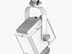 stage lighting collection 4 pieces 3D Model