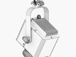 stage lighting collection 4 pieces 3D Model