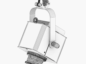 stage lighting collection 4 pieces 3D Model