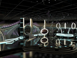 virtual tv studio entertainment set 1 3D-Modell