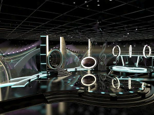 set di intrattenimento per studio televisivo virtuale 1 Modello 3D