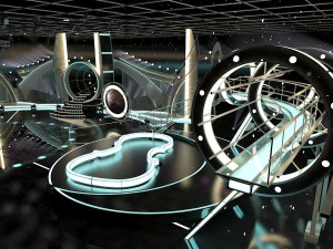 virtual tv studio entertainment set 1 Modèle 3D