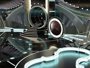 virtual tv studio entertainment set 1 Modèle 3D