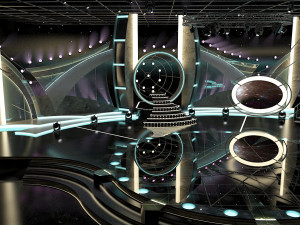 virtual tv studio entertainment set 1 Modèle 3D