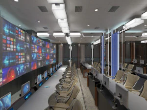 TV Studio Control Room 1 3D Model