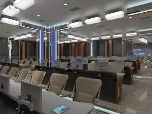 TV Studio Control Room 1 3D Model
