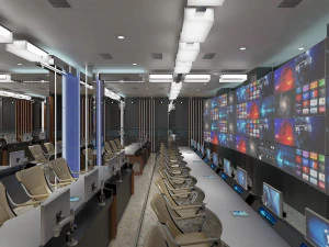 TV Studio Control Room 1 3D Model