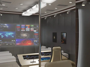 TV Studio Control Room 1 3D Model