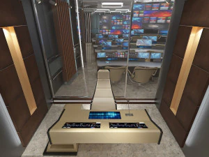 TV Studio Control Room 1 3D Model