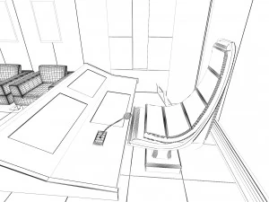 TV Studio Control Room 1 3D Model